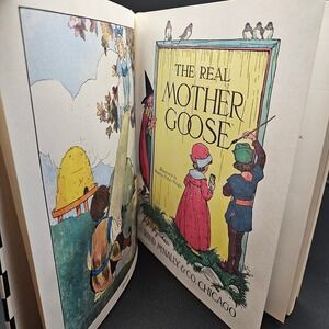 Vintage The Real Mother Goose Classic Childrens Illustrated Book Rand McNally